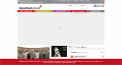 Desktop Screenshot of gipuzkoakultura.net
