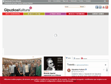 Tablet Screenshot of gipuzkoakultura.net